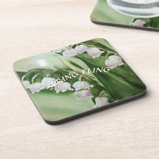 LILY OF THE VALLEY BIER ONDERZETTER (Linkerzijde)