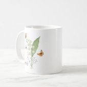 Lily of the Valley Birth Month Flower Koffiemok (Voorkant links)