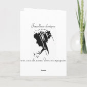 Lily of the Valley Birthday Card Kaart (Achterkant)