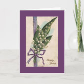Lily of the Valley Birthday Card Kaart (Voorkant)