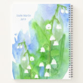 Lily of the Valley Bloemen Dankbaarheid Dagboek Notitieboek (Achterkant)