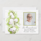 Lily of the Valley Bloemen Dood Jubileum Kaart (Voorkant)