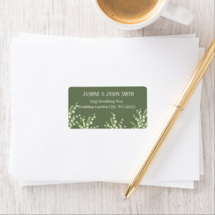 Lily of the Valley boeket bruiloft Etiket
