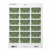Lily of the Valley boeket bruiloft Etiket (Full Sheet)