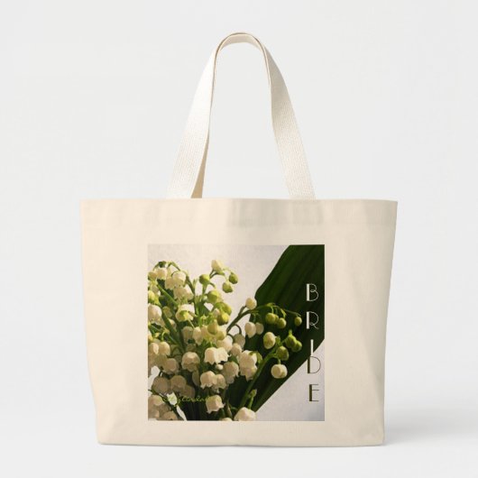 Lily of the Valley Bride's Bag Grote Tote Bag (Voorkant)