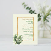 Lily of the Valley Budget Huwelijksuitnodiging (Staand voorkant)