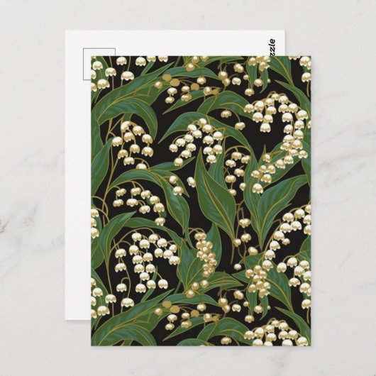 Lily-of-the-Valley Chiyogami Briefkaart (Voorkant / Achterkant)