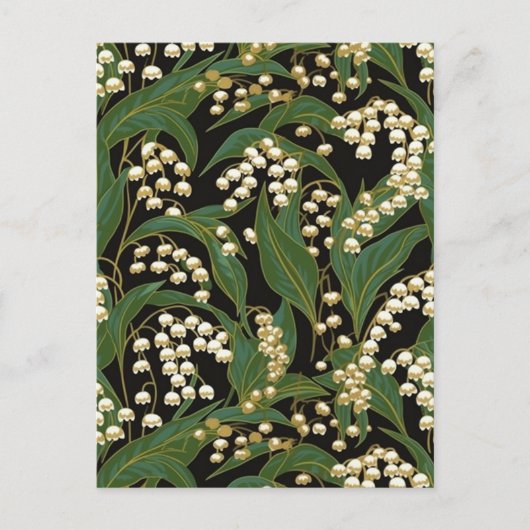Lily-of-the-Valley Chiyogami Briefkaart (Voorkant)
