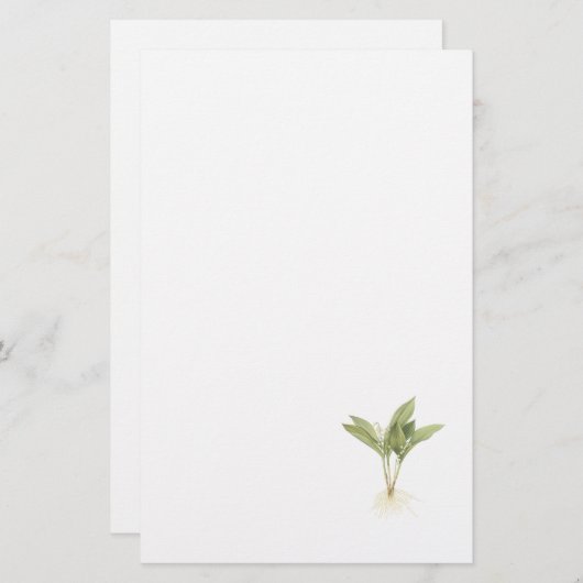 Lily-of-the-valley(Convallaria majalis) van Redout Briefpapier (Voorkant / Achterkant)