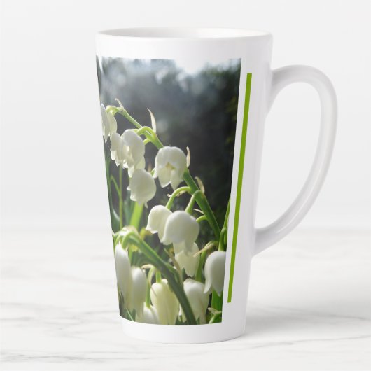 Lily-of-the-Valley Design Latte Mok (Rechts)