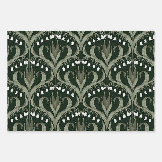 Lily of the Valley Elegant design Inpakpapier Vel (Voorkant 3)