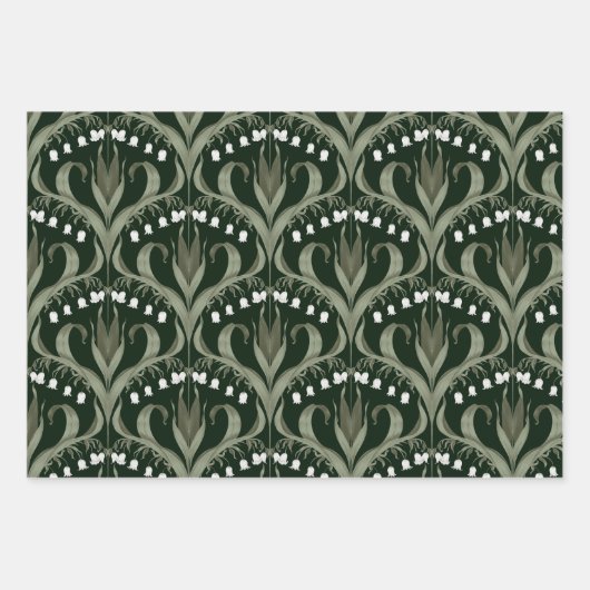 Lily of the Valley Elegant design Inpakpapier Vel (Voorkant 2)