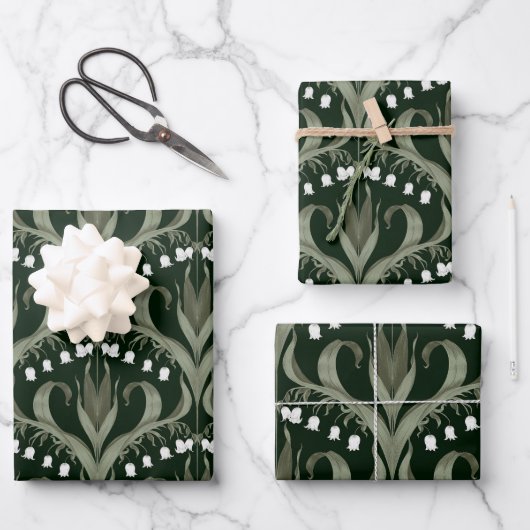 Lily of the Valley Elegant design Inpakpapier Vel (Voorkant)