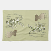 Lily-of-the-Valley en Mouse American MoJo Kitchen Theedoek (Horizontaal)