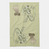 Lily-of-the-Valley en Mouse American MoJo Kitchen Theedoek (Verticaal)