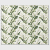 Lily of the Valley Floral Cadeaupapier (Vlak)