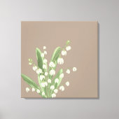 Lily of the Valley Floral Canvas Afdruk (Voorkant)
