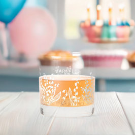 Lily of the Valley Floral Custom Name Whisky Glas