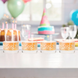 Lily of the Valley Floral Custom Name Whisky Glas