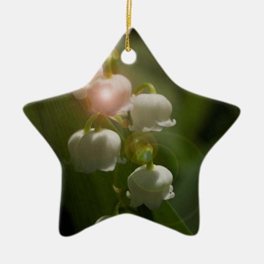 Lily of the Valley Floral Keramisch Ornament (Voorkant)