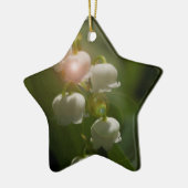 Lily of the Valley Floral Keramisch Ornament (Links)