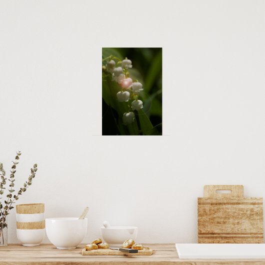 Lily of the Valley Floral Poster (Keuken)
