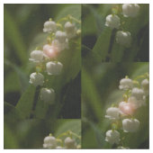 Lily of the Valley Floral Stof (Close Up)