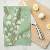 Lily of the Valley Floral Theedoek (Quarter Fold)