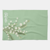 Lily of the Valley Floral Theedoek (Horizontaal)