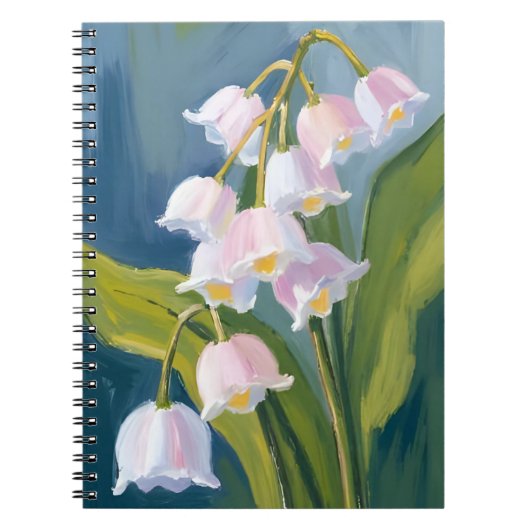 Lily of the Valley | Flower Watercolor Painted Notitieboek (Voorkant)
