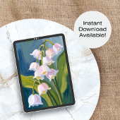 Lily of the Valley | Flower Watercolor Painted Poster
