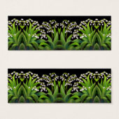 Lily of the Valley Flowers Bladwijzer Mini Visitekaartjes (Voorkant /achterkant)
