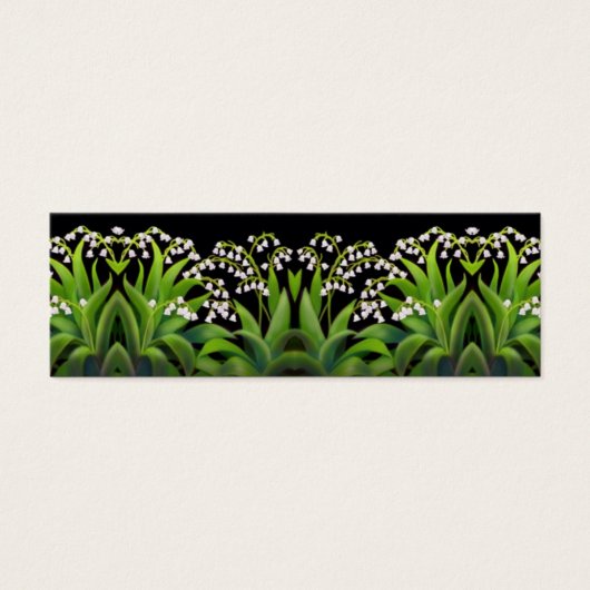 Lily of the Valley Flowers Bladwijzer Mini Visitekaartjes (Voorkant)