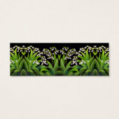 Lily of the Valley Flowers Bladwijzer Mini Visitekaartjes (Achterkant)