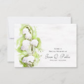 Lily of the Valley Flowers deelt een begrafenis Notitiekaartje (Voorkant)
