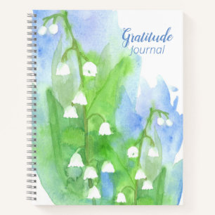 Lily of the Valley Flowers Gratitude Journal Notitieboek
