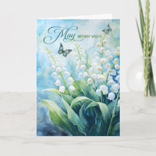Lily of the Valley Garden voor de verjaardag van M Kaart