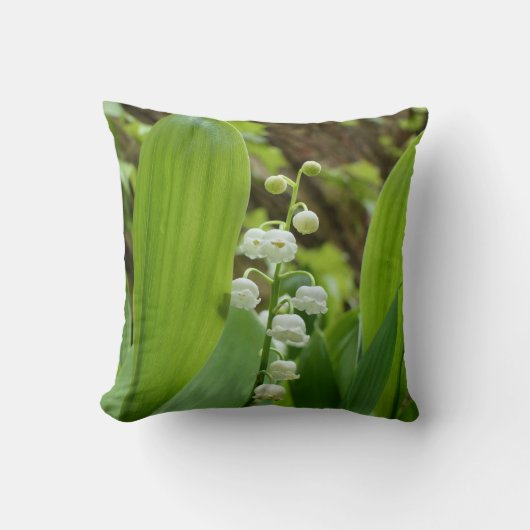 Lily of the Valley Gooi Kussen (Voorkant)