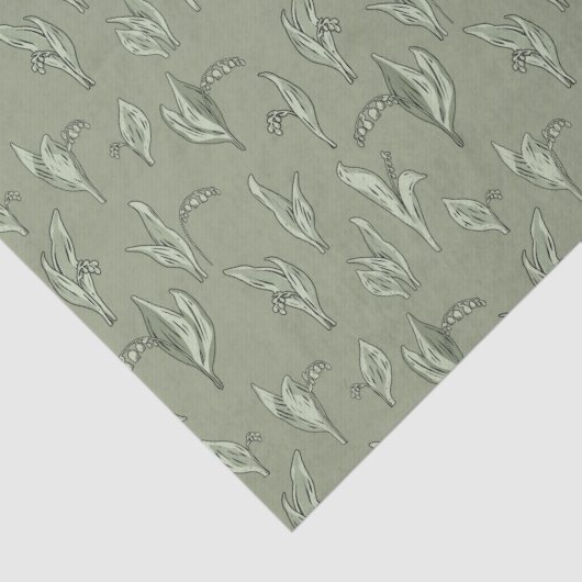 Lily of the Valley  Green Tissuepapier (Detail)