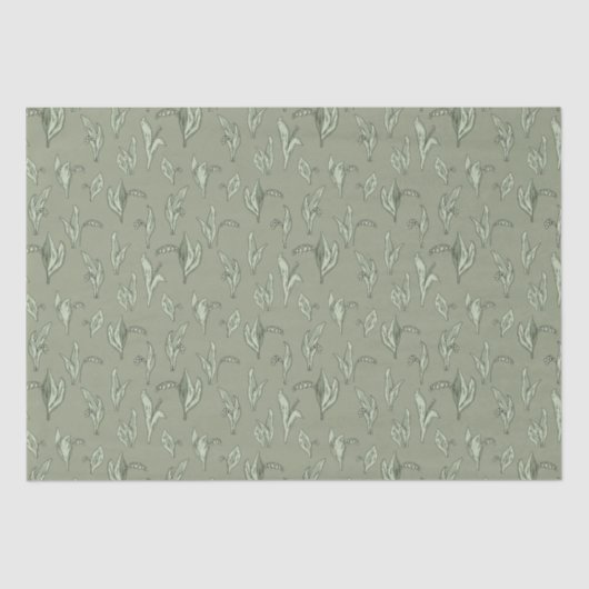 Lily of the Valley  Green Tissuepapier (Voorkant)