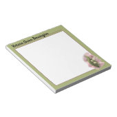 Lily of the Valley Happiness Gepersonaliseerd Groe Notitieblok (Schuin)