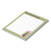 Lily of the Valley Happiness Gepersonaliseerd Groe Notitieblok (Linkerzijde)