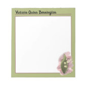 Lily of the Valley Happiness Gepersonaliseerd Groe Notitieblok (Voorkant)
