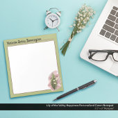 Lily of the Valley Happiness Gepersonaliseerd Groe Notitieblok