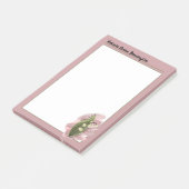 Lily of the Valley Happiness Gepersonaliseerd Roze Post-it® Notes (Schuin)