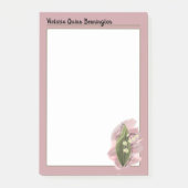 Lily of the Valley Happiness Gepersonaliseerd Roze Post-it® Notes (Voorkant)