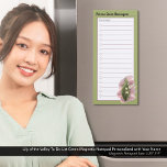Lily of the Valley Happiness Naam To-Do Lijst Groe Magnetisch Notitieblok<br><div class="desc">Geef jezelf wat liefde en aanmoediging. De wilde bloem Lily van de Vally betekent "Een terugkeer naar geluk". Deze mooie Lily of the Valley waterverf stijl kunst roept een zacht en comfortabel gevoel op. Dit ontwerp zou ook een mooi cadeau zijn voor een familielid, vriend of collega. Geef een weloverwogen...</div>