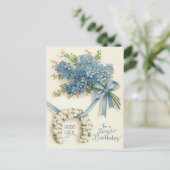 Lily of The Valley Hoefijzer Vergeet-Me-Not Briefkaart (Staand voorkant)