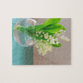 Lily of the valley in vase legpuzzel (Horizontaal)
