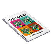 Lily of the Valley Maand Geboorte Maand Bloementui Notitieboek (Rechterzijde)